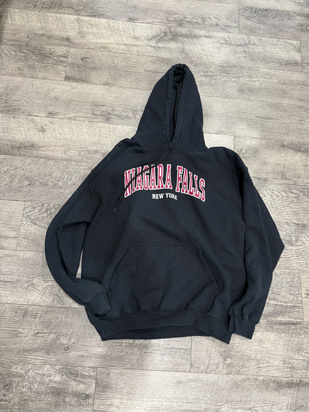 Niagara Falls New York Black Hoodie